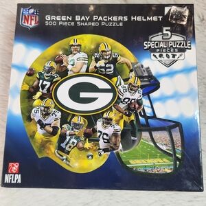 Green Bay Packers 500 Piece Helmet Shaped Puzzle